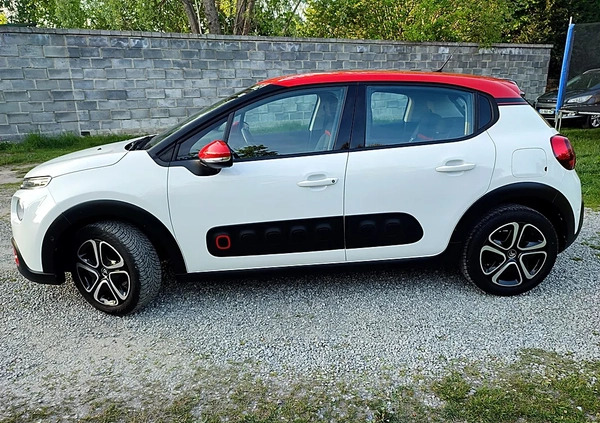 Citroen C3 cena 38900 przebieg: 141000, rok produkcji 2017 z Lubartów małe 466